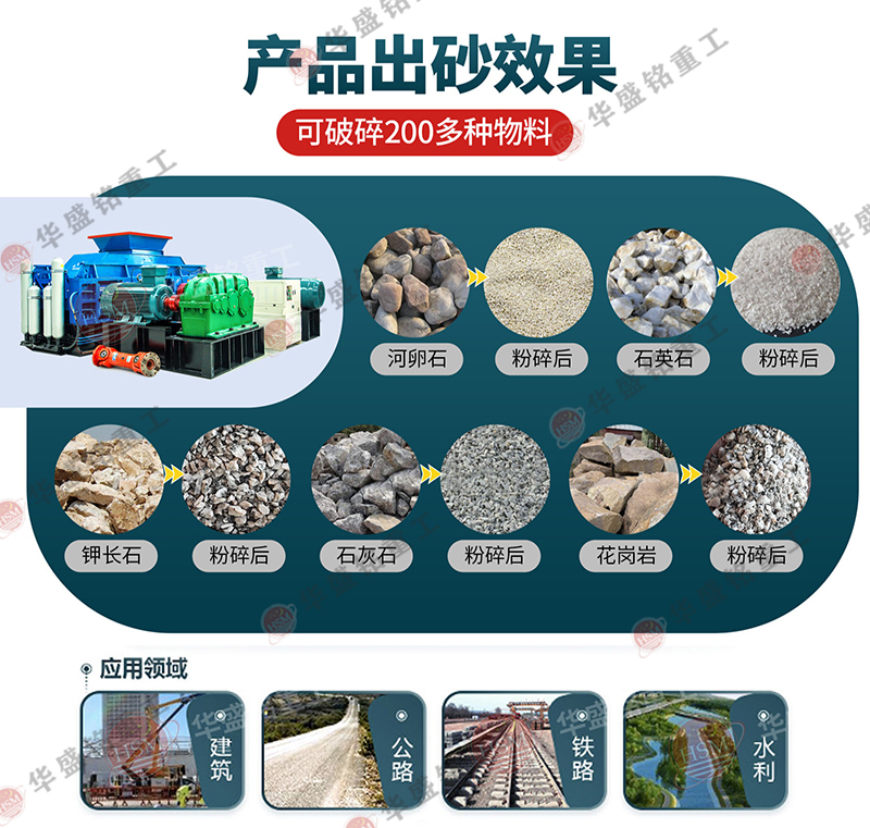 重晶石對輥制砂機哪家好?多少錢一臺?